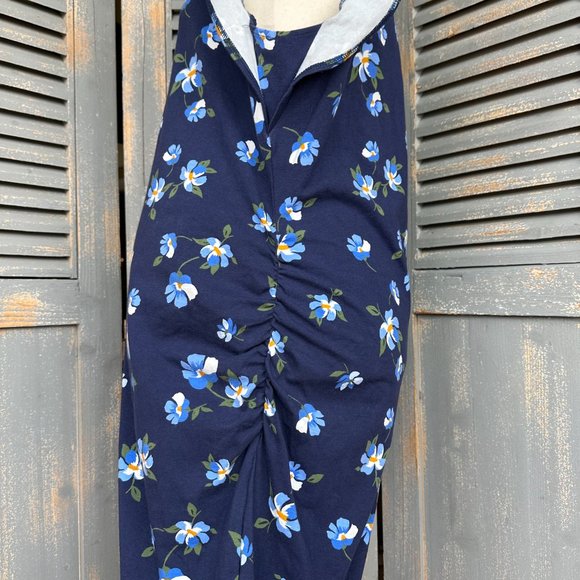 Old Navy Flutter Sleeve Blue Floral Bodycon Dress Sz XL NWOT - Picture 6 of 12